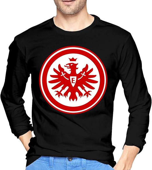 Eintracht Frankfurt Men's Long-Sleeved Shirt Men's Long Sleeve T-Shirts