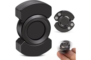 D.G.PLAYER 3-in-1 Fidget Toys Adults: Spinner, Slider & Clicker – Magnetic Stainless Steel Bearings for Super-Stable Rotation – Stress Relief, Enhanced Focus, and Habit Breaking, Christmas Party Favor Kid(Black)