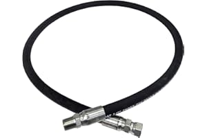 CAMUUN 1/2 Hydraulic Hose with 1/2inch JIC 37° Female X 1/2" NPTF Male Hydraulic Hose Fittings (24inch)