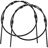 RiteAim Treestands Replacement Cables Climbing,Climber Treestand Seat Safety Cables,Durable Steel & PVC Black Coated Hunting Accessories with Shrink Tube for Cables-1Pair