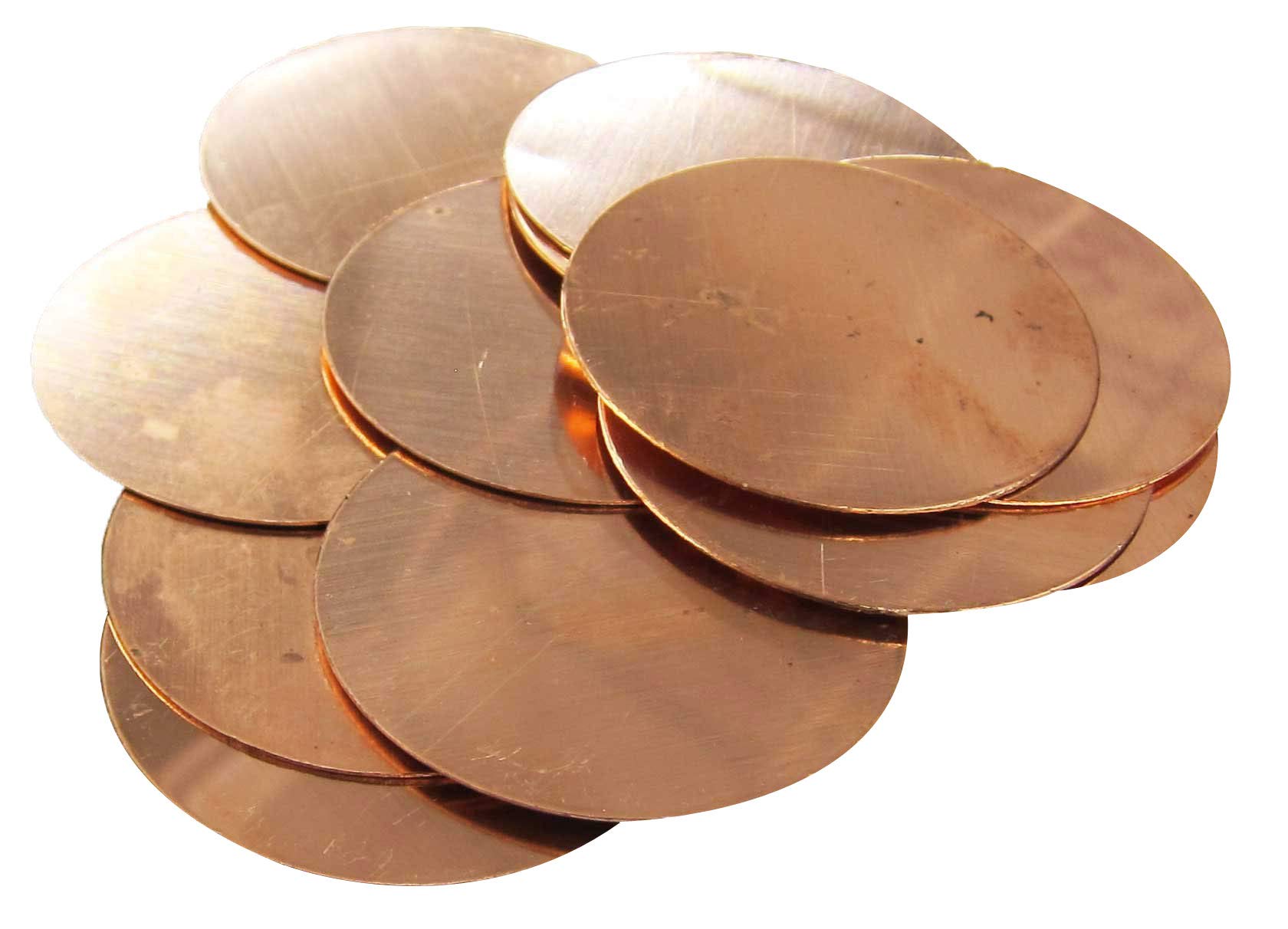 Copperlab 25/8 Inch Round Circle Disc Copper Metal Stamping Blank