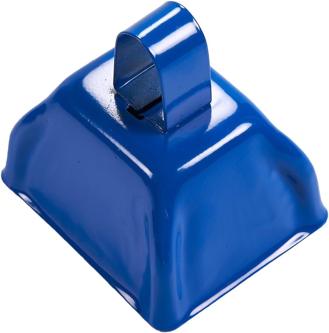 Blue Panda Cow Bell Set (12-Count) - Loud Bells with Handles, Cowbells, Noisemaker Call Bells for Football Games, Weddings, Classroom Use, Blue, 7.6 x 7.1 x 6.3 cm - Image 3