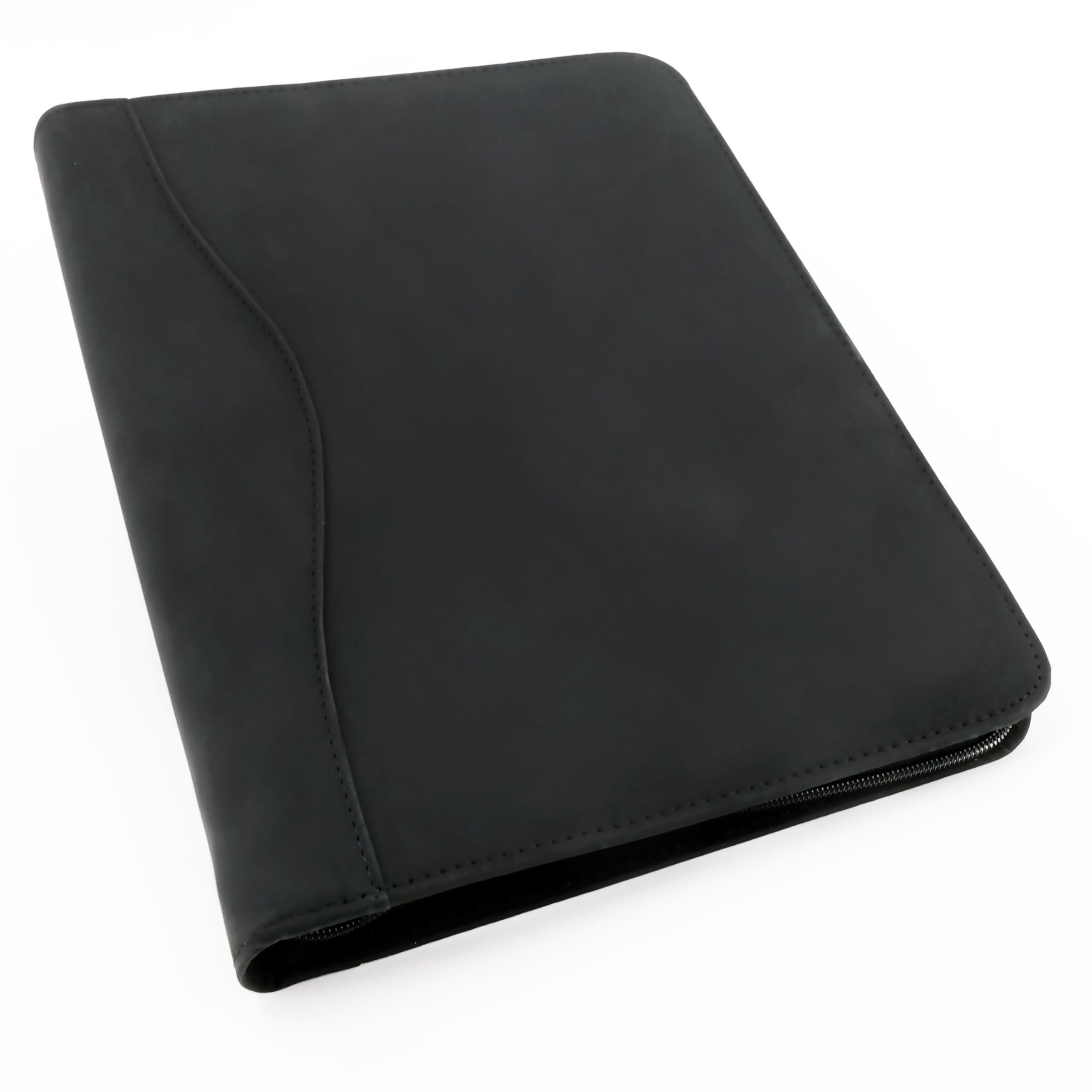 5 Star Office Ring Binder Folder Zipped with Pad 4 Ring Capacity 30mm A4 Black