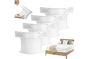 4Pcs Heavy Duty Bed Sheet Holders for Corners - Fitted Sheet Grippers with Lock Strips, Securely Fasten Mattress Sheets & Bla