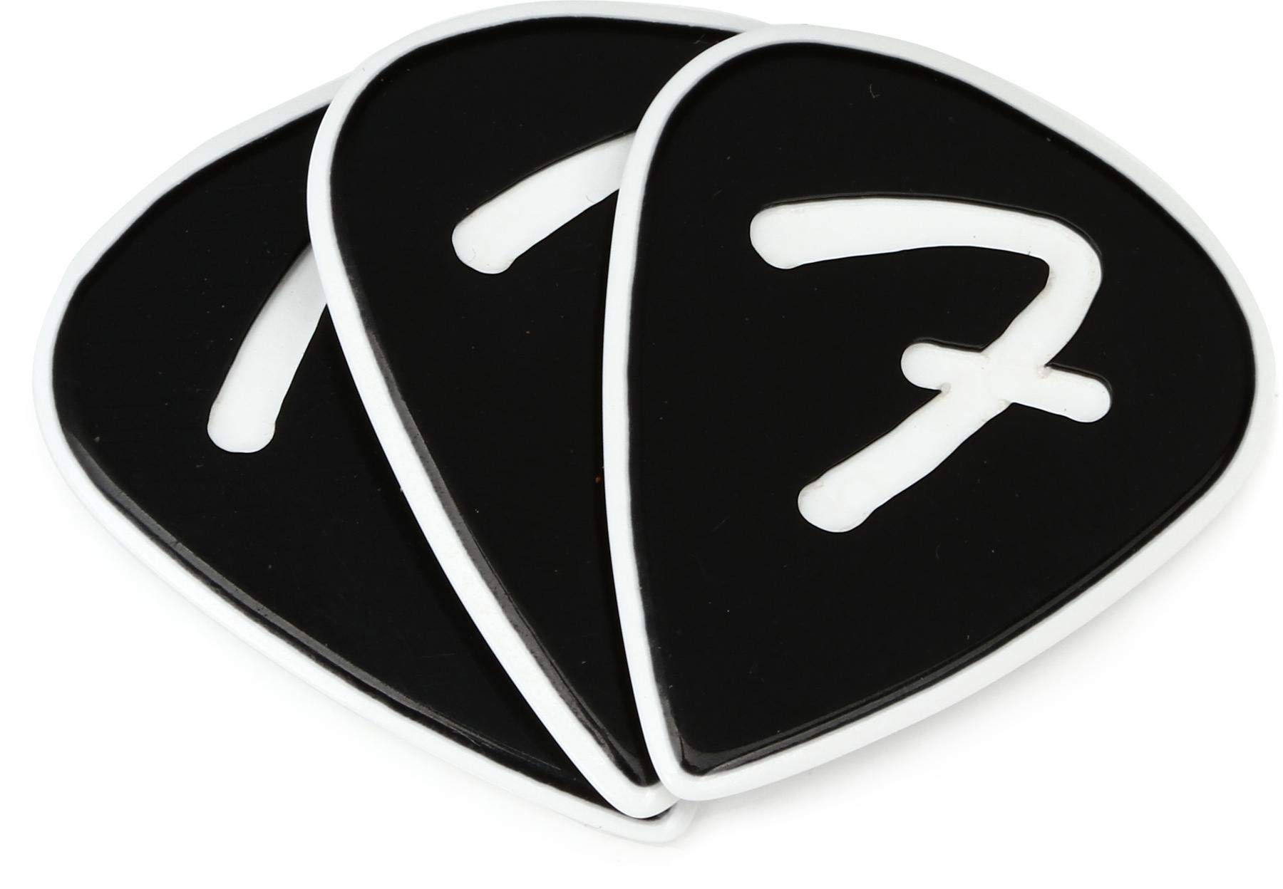 Fender® F-Grip 351 Picks - Black (3-Pack)