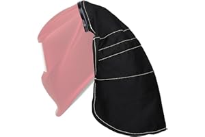 MATINA Welding Hood Cover, Welding Helmet Cover Extended FR Cotton Rear Cover with Press Fit Seal, Welding Hood Accessories for Welding Neck Protector, Fit for Most Welding Helmets