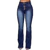Womens Jeans Stretchy Jeans for Women Womens Pants High or Mid Waisted Jeans for Women Womens Wide Leg Pants