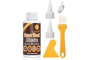 VIOMIS Wood Glue for Furniture Heavy Duty, Strong Bond Waterproof Professional Furniture Repair Glue Dries Clear for Woodworking, Furniture, Crafts (60g/2.02oz 1Pack)