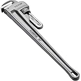 VEVOR Pipe Wrench, 24" Aluminum Straight Pipe Wrench, Adjustable Plumbing Wrench, with High Strength Jaw and Ergonomic Handle