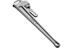VEVOR Pipe Wrench, 24" Aluminum Straight Pipe Wrench, Adjustable Plumbing Wrench, with High Strength Jaw and Ergonomic Handle, Easy to Carry, Hangable Design, for Water Pipes, Automotive Repairs