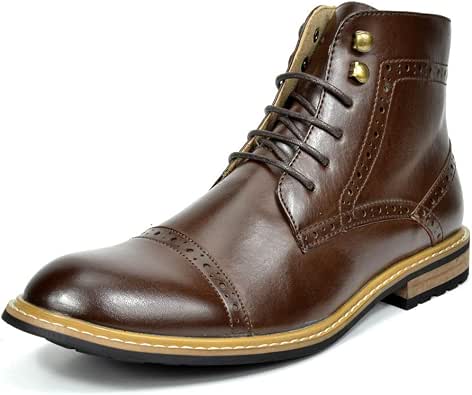 Amazon Com Bruno Marc Men S Dress Ankle Motorcycle Boots Leather