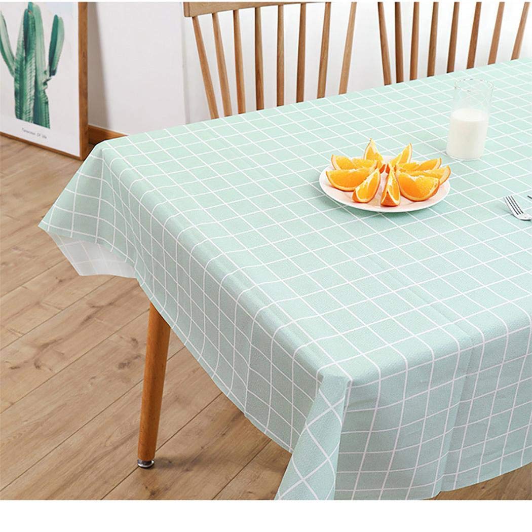 evelove Washable Rectangular Plaid Tablecloth Home Table Topper Decoration Tablecloths