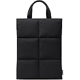 Comfyable Puffy Laptop Sleeve 15 16 Inch, Quilted Puffer Laptop Carrying Case with Handle, Pillow Case Compatible for MacBook Air 15" M4 2025 & MacBook Pro 16" 2024, Puff Cover, Black