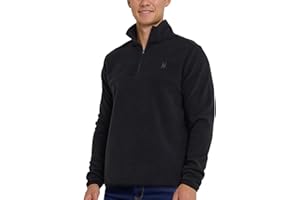 Spyder Fleece Quarter Zip Pullover Men – Polar Fleece Lightweight Athletic Sweater, Warm 1/4 Zipper Jacket, Mock Neck
