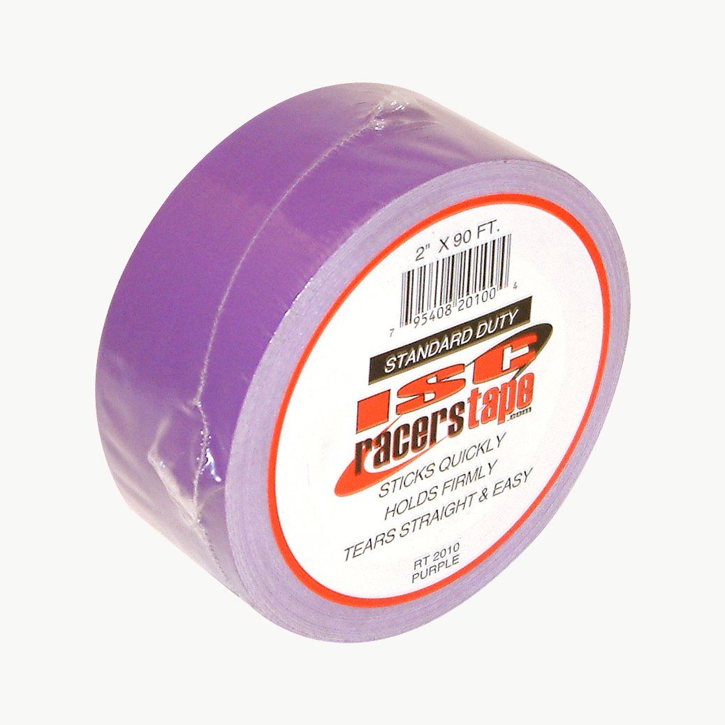 ISC Standard-Duty Racer's Tape Duct Tape, 2 in. (48mm actual) x 60 yds. (Purple)