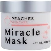 Peaches Skin Care Miracle Mask - Hydrating Face Mask, 1.7 oz | Face Mask with beeswax, avocado oil and pumpkin enzymes in an exfoliating formula for smoother-looking skin.