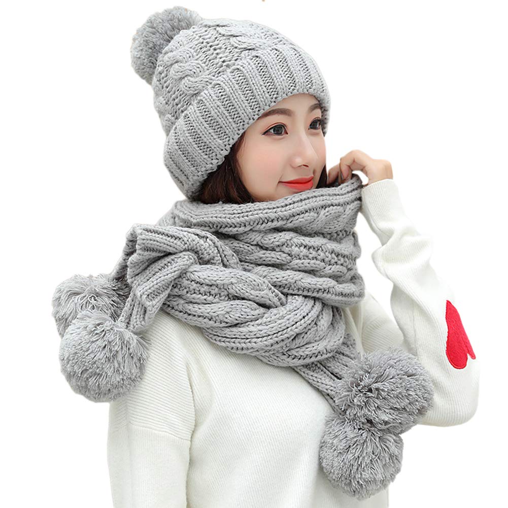 girls hat with scarf attached