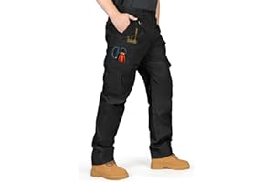 IGOLUMON Cargo Pants for Men Work Tactical Pants Mens Construction Ripstop Outdoor Hiking Casual Pants with 9 Pockets