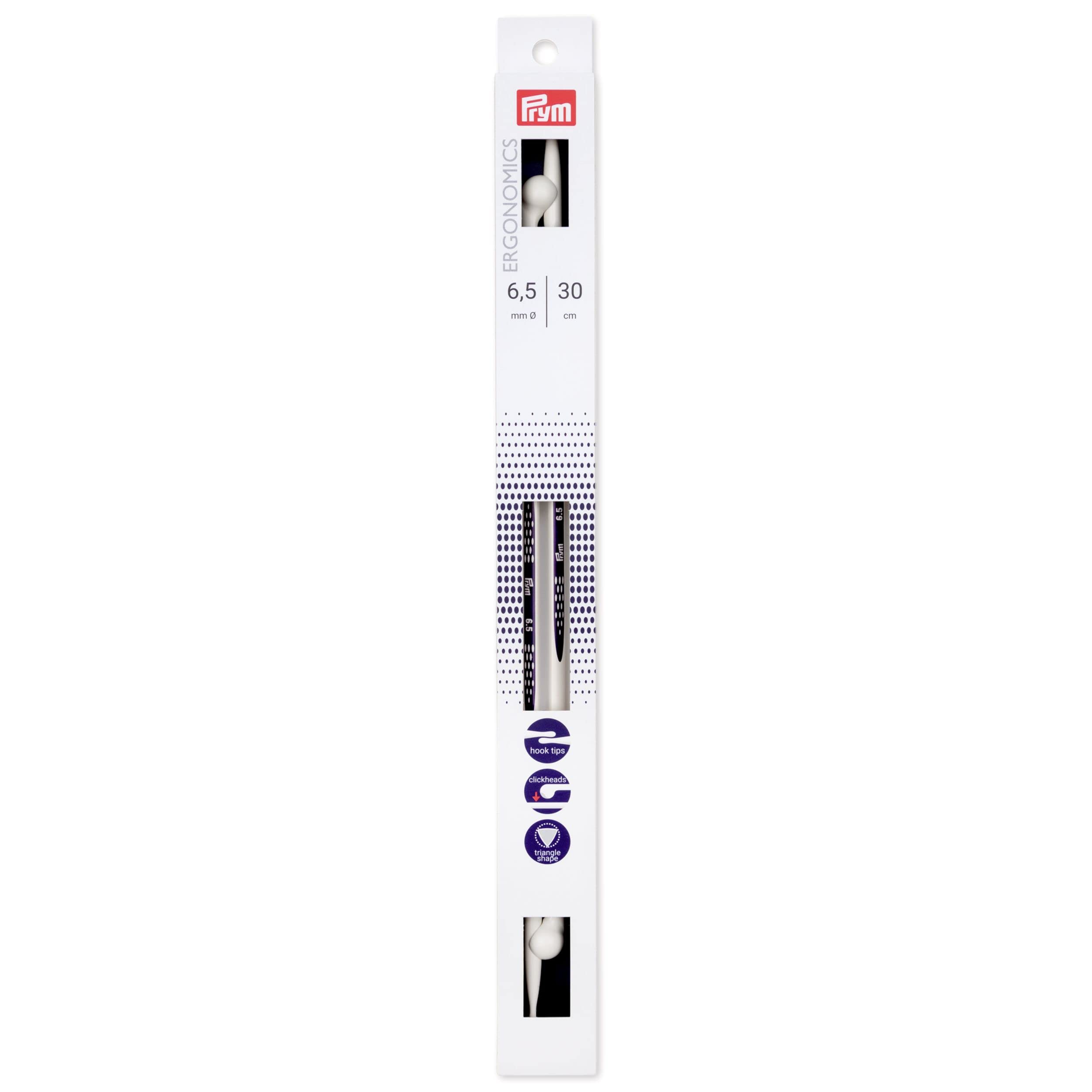 190 309 Prym Single-Point Ergonomic Knitting Needle 6.5mm/30cm