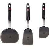 DI ORO Designer Series Flexible 3-Piece Silicone Turner Spatula Set - 600°F Heat-Resistant Non-Stick Kitchen Utensils – Flipp