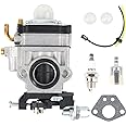 Carburetor for Harbor Freight Predator Earth Auger 52cc Engine, Carb with Tune-Up Kit Replaces Parts # 56257 57341 63022