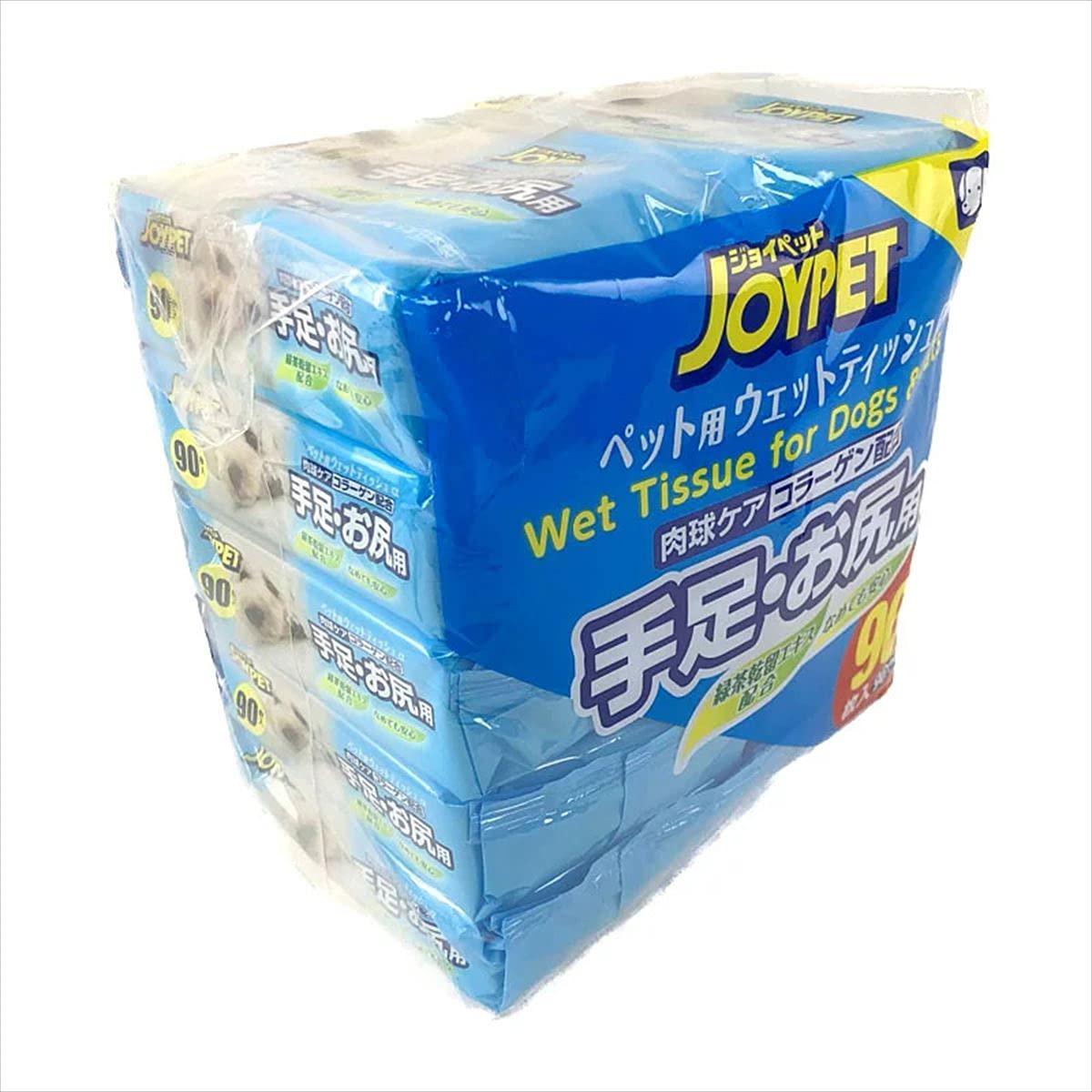 ジョイペット ウェットティッシュ 犬猫 手足・お尻用 90枚入り×10 JOYPET Wet Wipes for Dog & Cats商品画像