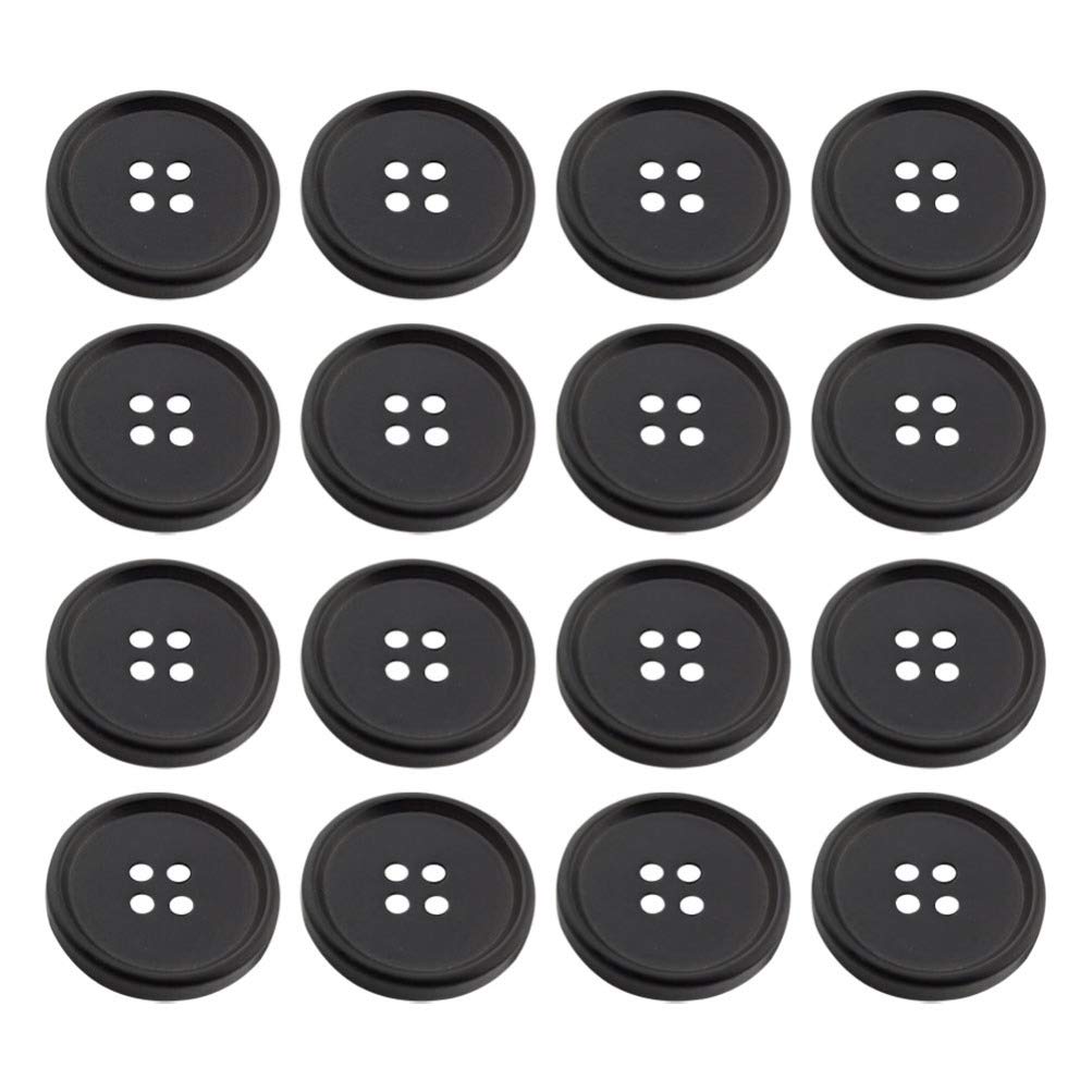 100 Pcs Buttons Round Resin Button 4 Sewing Flatback Buttons for DIY Sewing Button Replacement Diameter 15MM