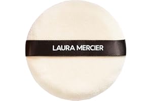 Laura Mercier Velour Puff, Perfect for Translucent Loose Setting Powder, Use to Set Makeup, Designed for Expert Application, 100% Cotton