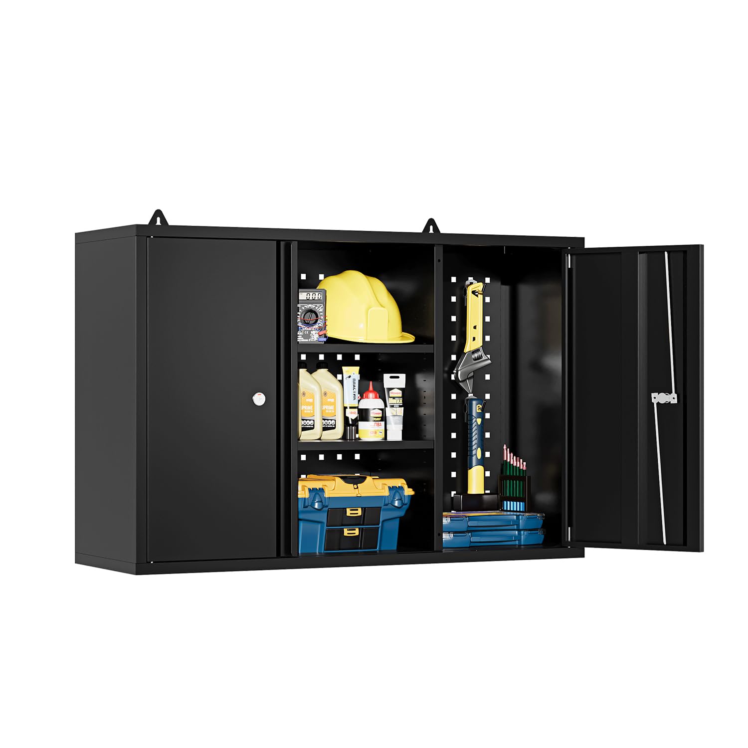 Fesbos Metal Wall Cabinets for Storage with Locking