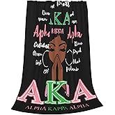 Sorority Gifts for Women Paraphernalia Blanket Warm Ultra Soft Flannel Blanket Living Room Bedroom Sofa Decoration (50"X40")