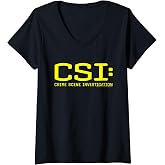 Womens CSI Logo V-Neck T-Shirt