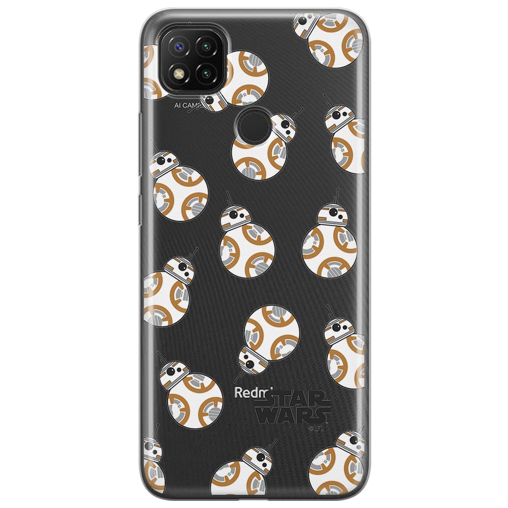 ERT GROUP mobile phone case for Xiaomi REDMI 9C original and officially Licensed Star Wars pattern BB 8 004 optimally adapted to the shape of the mobile phone, partially transparent