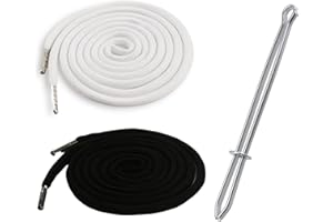 2Pcs 51 Inch Cotton Drawstring Cord Replacement Drawstrings for Sweatpants and Shorts，Universal Drawstring Hoodies，Premium Ho