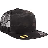 Yupoong 5-Panel YP Classic Trucker Cap | High Profile Flat Visor Snapback | OSFM | Bulk Packs Available