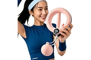 Infinity Hoop for Arms, 360° Hand-Crank Forearm Trainer, Hand Crank Arm Exerciser Upper Body Workout Equipment with LCD Displ