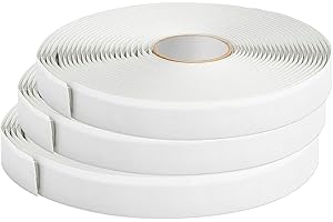 CHUANGSEED Butyl Seal Tape 3-Pack 1/8" x 3/4" x 30' Grey Butyl Putty Tape for RV Repair,Boat Sealing, Window, Glass, EDPM Rub