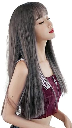 Amazon Co Jp Eno Beauty 58cmウィッグ ロング インナーカラーいり ロングヘア 原宿系 かつら 小顔 かつら ウィッグ ストレート 金髪 茶色 ロング ストレート ストレートウィッグ セミロング ブラウン ウィッグ ネット付 ワンブラウン C 服 ファッション小物