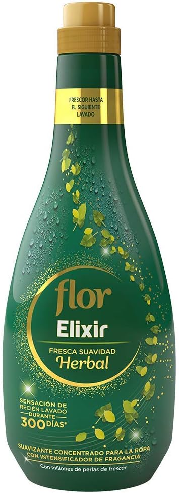 Flor Elixir - Suavizante para la ropa concentrado, aroma herbal - 50 ...
