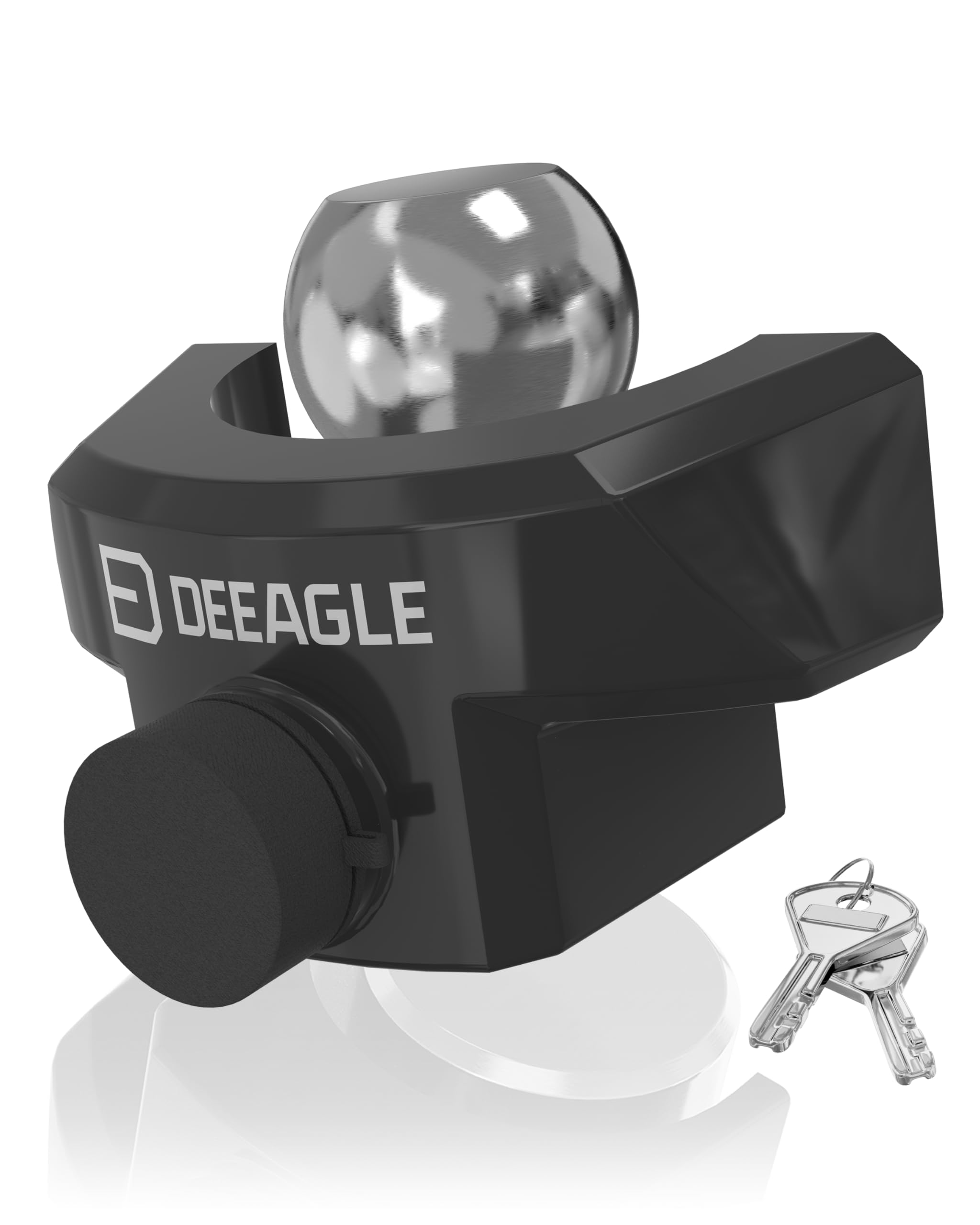 Photo 1 of DEEAGLE Heavy Duty Trailer Coupler Lock, RV Trailer Locks Fits 2-5/16” Couplers, Anti-Theft Ball Hitch Lock, Black