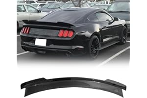 MODILOVER Trunk Spoiler Compatible with 2015-2023 Ford Mustang Coupe & Convertible, ABS Gloss Black MD Style Rear Trunk Tail Lid Racing Spoiler Wing