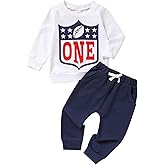 ZOELNIC 1st Birthday Clothes Outfit Boy Baby One Year Old Birthday Outfit Long Sleeve Shirt Pants Fall Winter Outfit Clothes