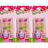Shopkins Press-On Nails: Cupcake 3 packs (Total 30 nails & 3 Cupcake Chic Nail Files)