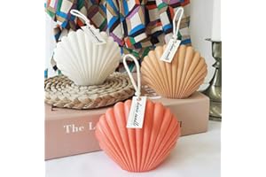 SLOWLYTALK Shell Candle Molds - Shell Silicone Mold for Candles Making, DIY 3D Moulds for Soy Wax, Beeswax, Scented Candle, Valentine's Day Gifts Christmas Mother's Day (Shell)