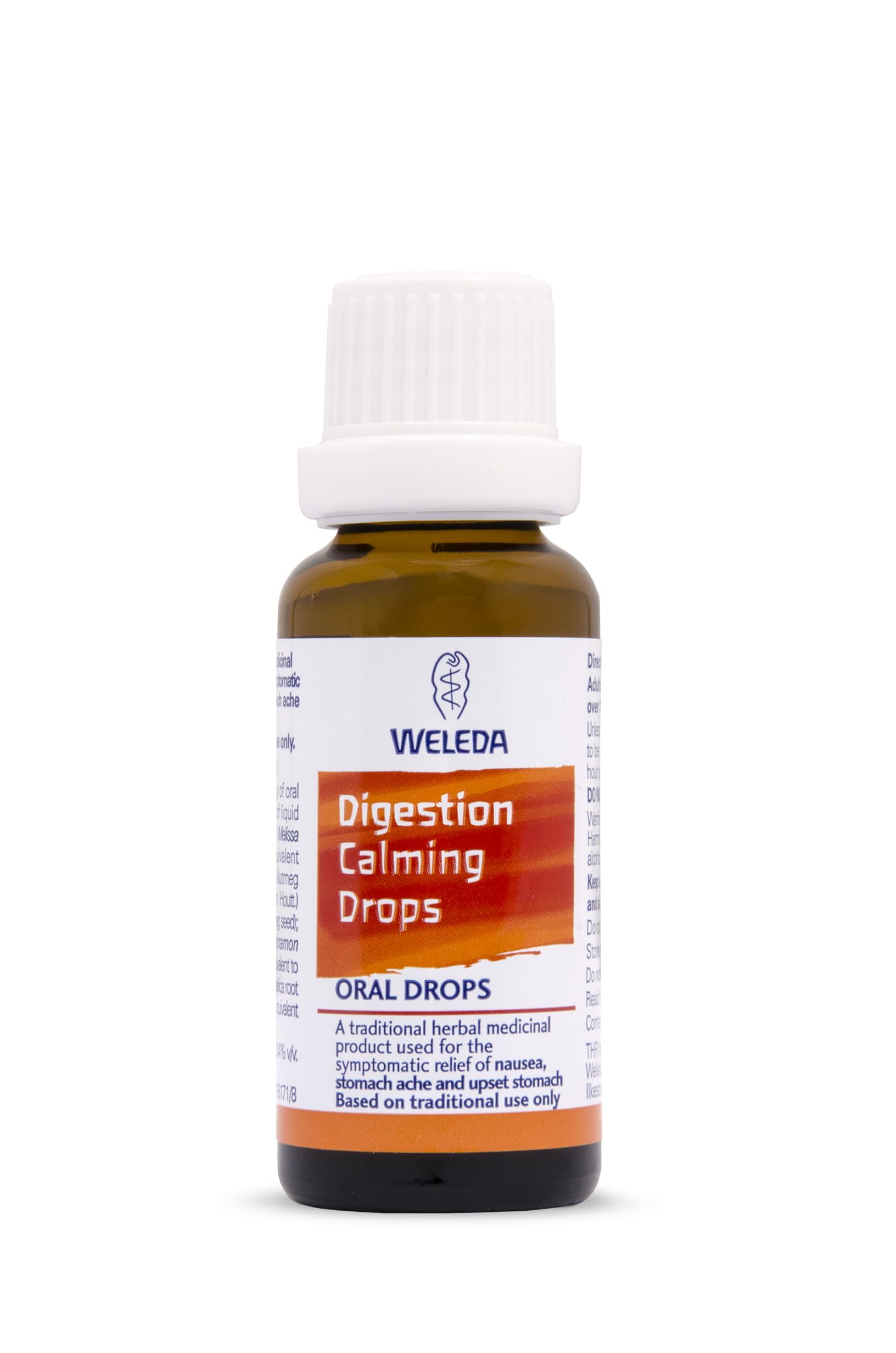 Weleda Digestion Calming Drops, Nausea, Stomach Ache & Cramps, Upset Stomach, Traditional Herbal Medicinal Product, Vegan, 25ml