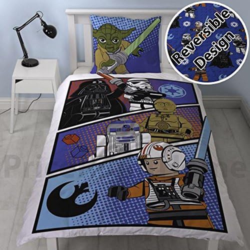'sahinler 22010076 Lego Star Wars Set of Bed 140 x 200 cm Blue