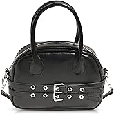 Tote Bag for Women, Vintage Leather Shoulder Bag, Handbag Suitable for Important Occasions, Work, Travel (Black)