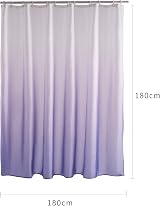 Furlinic Shower Curtain 72x72 inch Polyester Mould Proof Waterproof with 12 view 2
