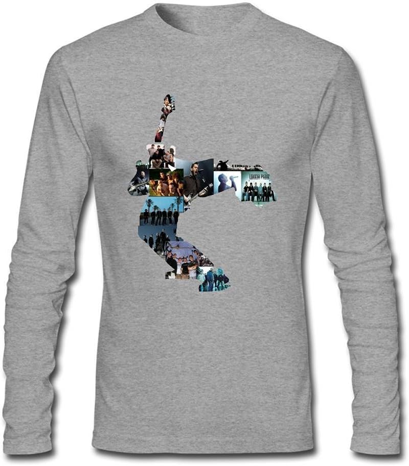 Yatyler Design linkin park-Leap Long Tee Shirt for Man Grey M