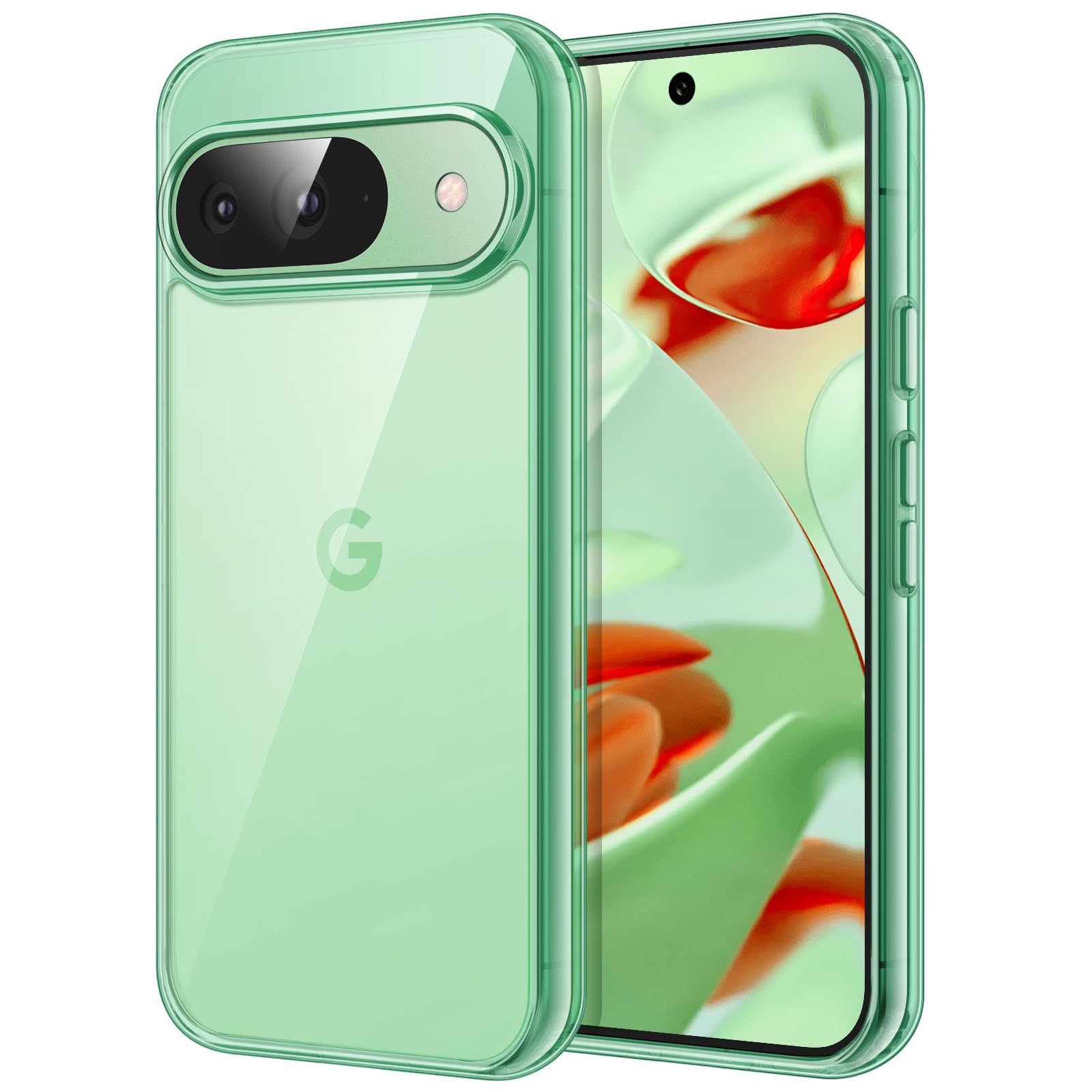 Photo 1 of JETech Case for Google Pixel 9/9 Pro 2024, Non-Yellowing Shockproof Bumper Protective Phone Cover, Anti-Scratch Hard PC Back (Wintergreen)