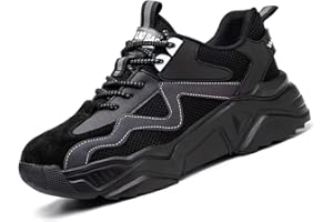 Ruivina Steel Toe Shoes for Women Men Wide fit Indestructible Work Safety Shoes Lightweight Slip Resistant Puncture Proof Shoes Composite Toe Shoes